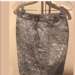 Pia rucci leather snake print skirt size 8